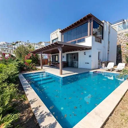 Splendid Villa With Private Pool And Jacuzzi Near Beach In Bodrum Willa